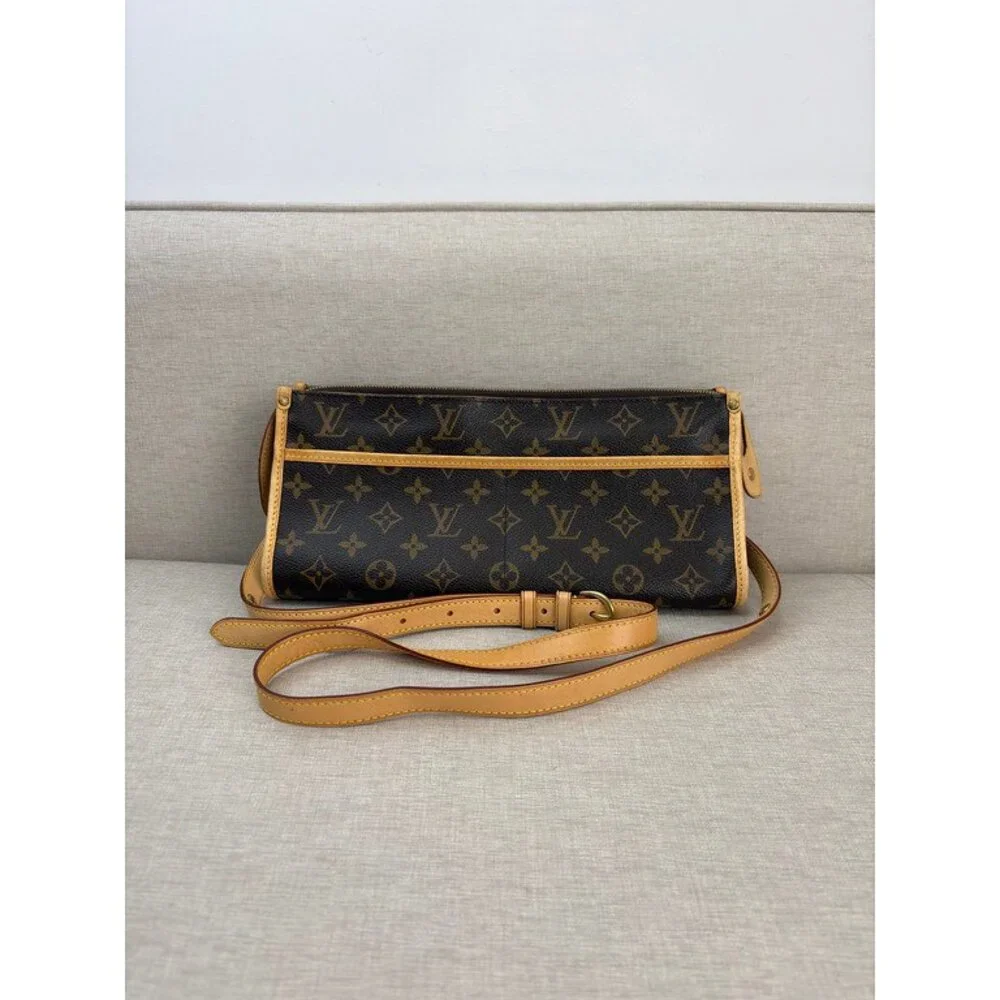 LOUIS VUITTON Brown Monogram Canvas Popincourt Long GHW